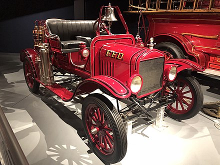 The American LaFrance company modified more than 900 Ford Model Ts to serve firefighters