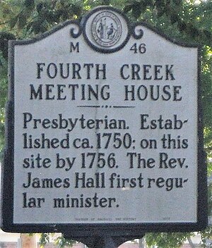 Fourth Creek Meeting House highway marker 46.jpg