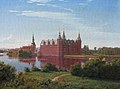 Lâu đài Frederiksborg vẽ bởi P.C. Skovgaard, 1841