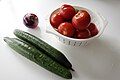 Fresh Tomatoes, Green Pepper, Red Onion, and English Cucumbers (8736854595).jpg