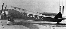 The prototype Monospar ST.4, G-ABUZ in August 1932 GA ST.4.jpg