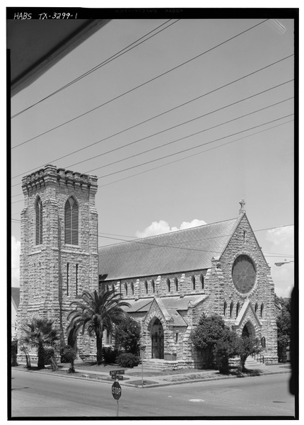 File:GENERAL VIEW - Grace Episcopal Church, 1115 Thirty-sixth Street, Galveston, Galveston County, TX HABS TEX,84-GALV,25-1.tif