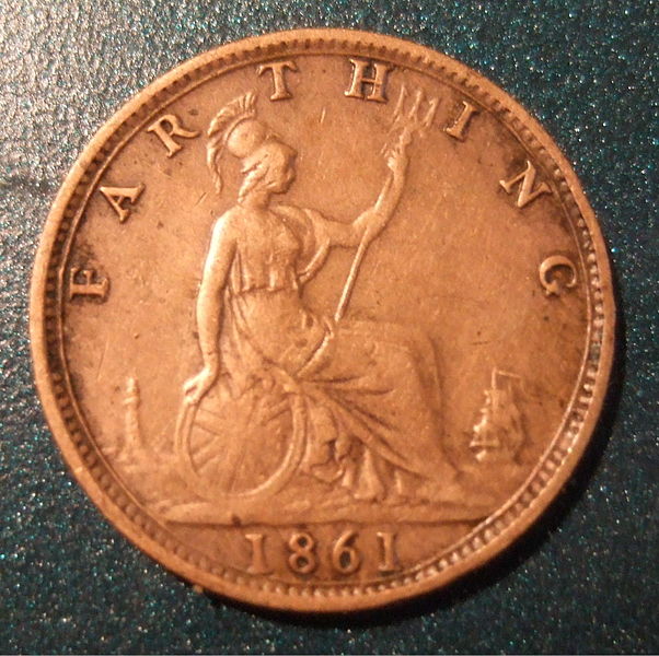 File:GREAT BRITAIN, VICTORIA, 1861 -FARTHING a - Flickr - woody1778a.jpg