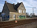 La gare, aujourd'hui démolie, vue ici en janvier 2012.