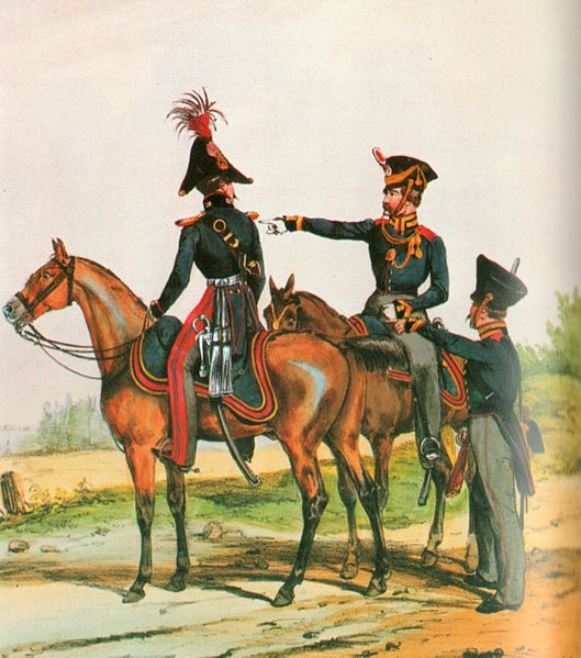 File:Gendarmerie Kurfürstentum Hessen um 1840 G zu Pferd und zu Fuß.jpg
