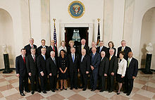 Description de l'image George W. Bush Cabinet 2008.jpg.