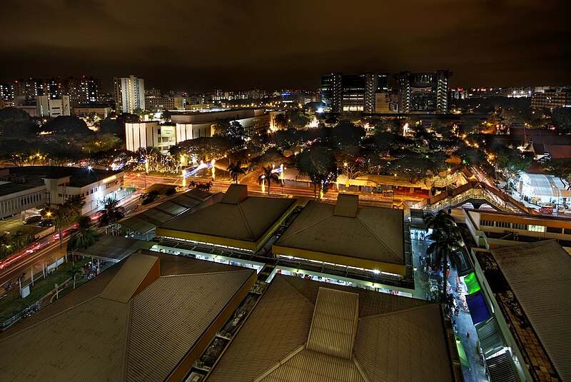 File:Geylang Serai, Singapore, illuminated for Hari Raya 