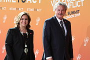 With Jean Asselborn at the Global Summit to End Sexual Violence in Conflict (12 June 2014)