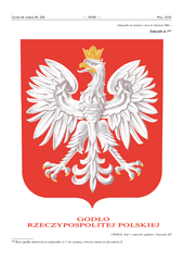 Coat of arms of the Republic of Poland according to the law Dz.U. z 2005 r. Nr 235, poz. 2000