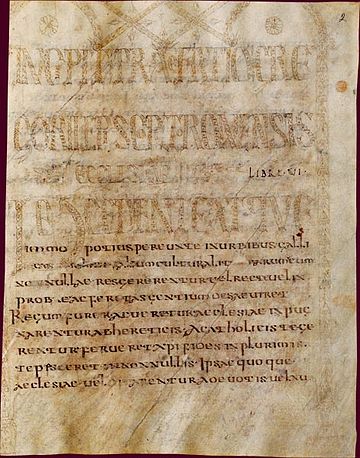 Frontispiece of Historia Francorum.