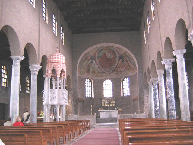 Interior of the Basilica of Sant'Eufemia, Grado.