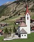 Catholic parish church hl.  John the Baptist, cemetery with death chapel, war memorial