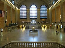 Grand Central Terminal stands empty following the shut down of the Metro-North Railroad. GrandCentralTerminalEmpty.jpg