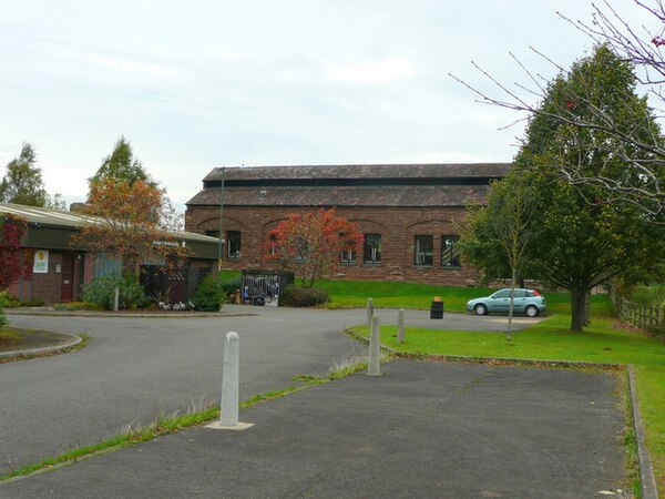 A Great Western Railway shed now a garden centre.