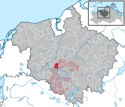 Läget för kommunen Groß Schwiesow i Landkreis Rostock