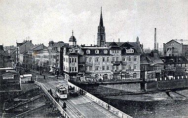 Frankfurter Strasse în jurul anului 1920