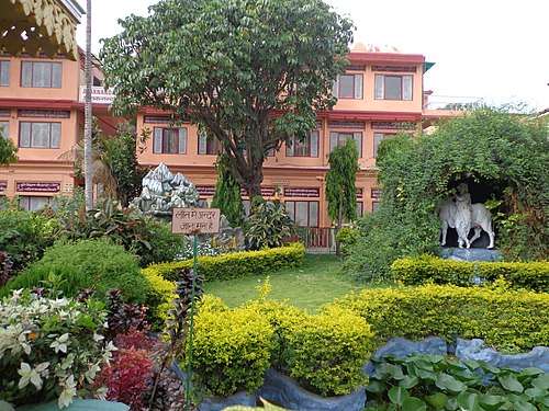 Guesthouses at Parmat Niketan Ashram. Rishikesh. India