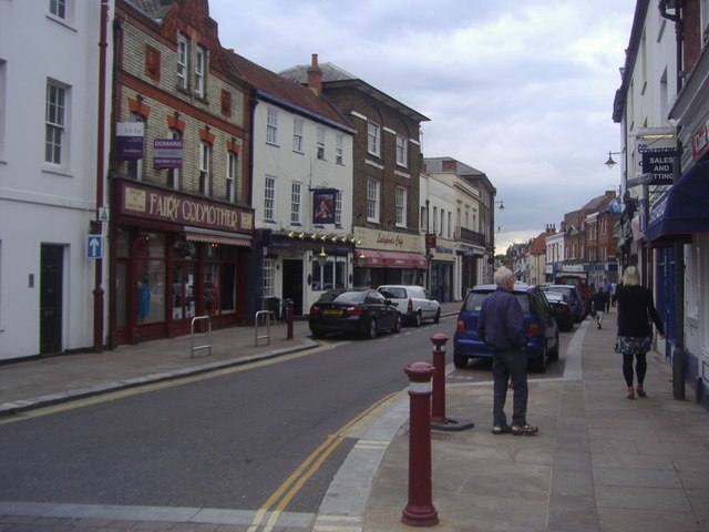 Guildford Street The principal Shopping Street with an adjoining arcade and supermarket.