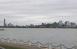 View of Old Harbor at Columbia Point. Harbouratcolumbiapt.JPG