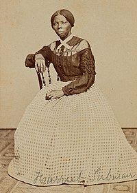 Harriet Tubman, c. 1868-1869, who was a significant figure in the history of the Underground Railroad. The Harriet Tubman Underground Railroad National Historical Park in Cambridge recognizes her efforts to free enslaved people Harriet Tubman c1868-69 (cropped 2).jpg