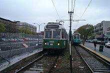 Reconstruction work in April 2002 Harvard Avenue station April 2002.jpg