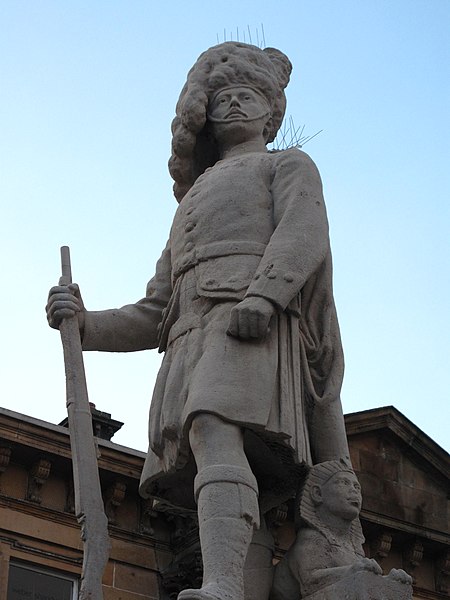 Memorial in Inverness to the Cameron Highlanders who fell during the Anglo-Egyptian War