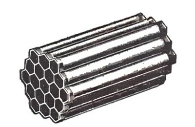 Honeycomb radiator tubes