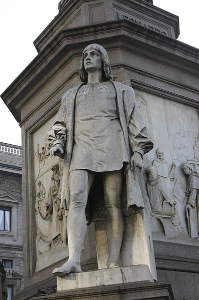 File:IMG 4292 - Milano, Monumento a Leonardo - Cesare da Sesto - Foto Giovanni Dall'Orto 20-jan 2007.jpg