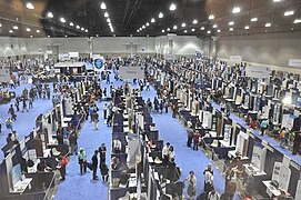 Le hall du concours ISEF à Los Angeles en mai 2011.