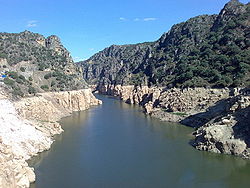 Veduta delle gole del fiume Douro ai confini con la Spagna