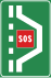 Italian traffic signs - piazzola autostradale sos.svg