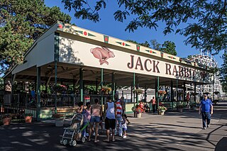 <span class="mw-page-title-main">Jack Rabbit (Seabreeze)</span> Wooden roller coaster