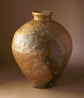 Shigaraki ware pottery and stoneware made in Shigaraki area, Japan