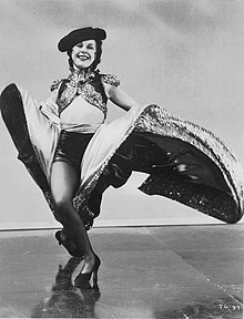 Joan Woodbury performing 'Toreador' dance, from 'There Goes My Girl', ca. 1930, Sam Hood Joan Woodbury in There goes my girl, ca 1930.jpg