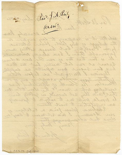 File:John A. Reiley letter to John W. Scott, May 1, 1860 - DPLA - 044c8b3dec93bbd517dbca5515bd0d00 (page 2).jpg