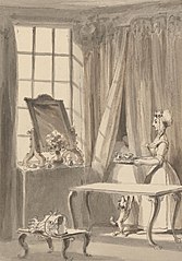 Hogarth Has Made Breakfast and Sends up a Cup to His Wife at the Same Time Ordering the Little Dog to be Admitted to her Mistress's Bedchamber