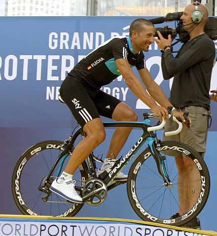 Juan Antono Flecha lors de la présentation des équipes du Tour de France 2010