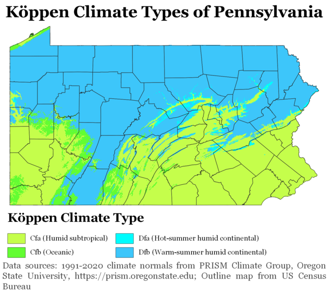 File:Köppen Climate Types Pennsylvania.png