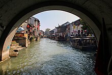 Kanal in Suzhou, dem sogenannten Venedig des Ostens