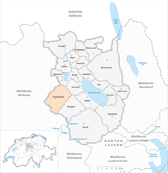 Grosswangen - Carte