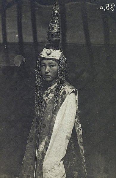 Kazakh woman in wedding clothes, 19th century