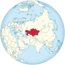 Kasakhstans beliggenhed
