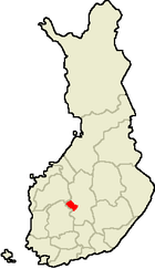 Situo de Keuruu en Finnlando