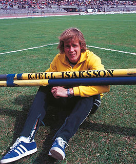 Kjell Isaksson Swedish pole vaulter