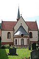 2007-07-14 File:Kloster Bronnbach Kirche Rueckseite 20070714.jpg