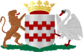Het wapen van het Kollegie van Dijkgraaf en Heemraden van den Lande van Arkel boven en beneden de Zouwerdijk