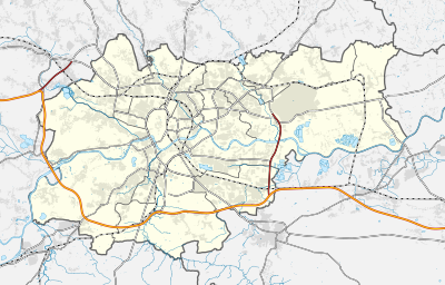 Mapa konturowa Krakowa
