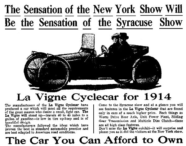 Advertisement for 1914 La Vigne