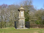 Denkmal für Sir Bevil Grenville bei National Grid Reference ST7219 7034