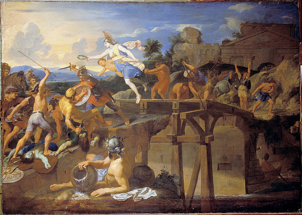 Horatius at the Bridge, Charles Le Brun, 1642-43]]